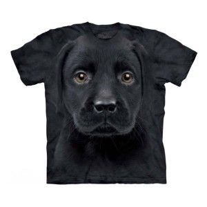 ビッグフェイスプリントtシャツ ラブラドール黒 子犬 アイ バリューのブログ ドッグウェア ｔシャツ専門店