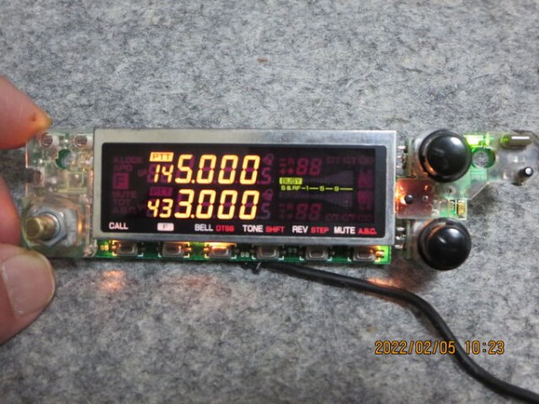 TM-732 液晶(LCD)表示の乱れについて : de JA1GGQ TOKYO
