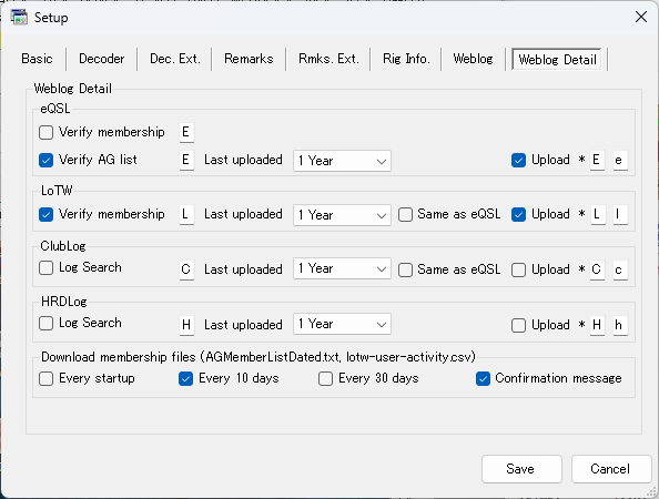 JTDX/WSJT-XとHAMLOGを連携するJT_Linkerのインストールと設定（改版5