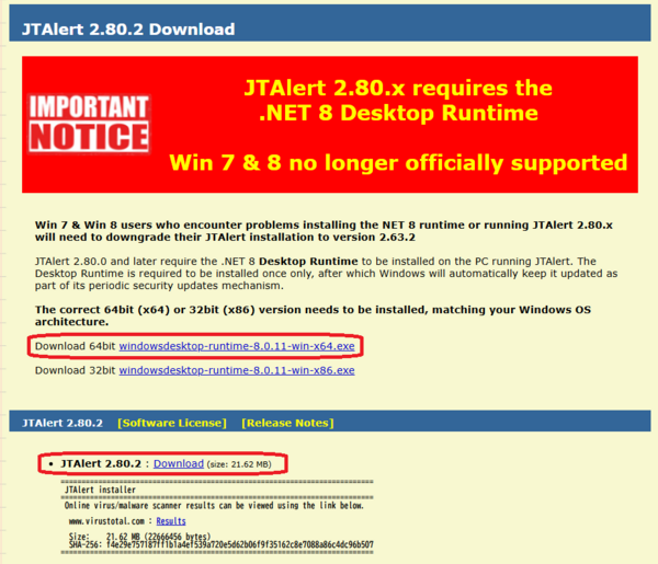 JTAlert 2.80.2 バージョンアップ : 向島ポンポコ日記
