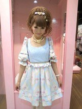 ☆Sale 70%OFF☆ロココドールワンピ☆新オーナメント柄サックス、40  