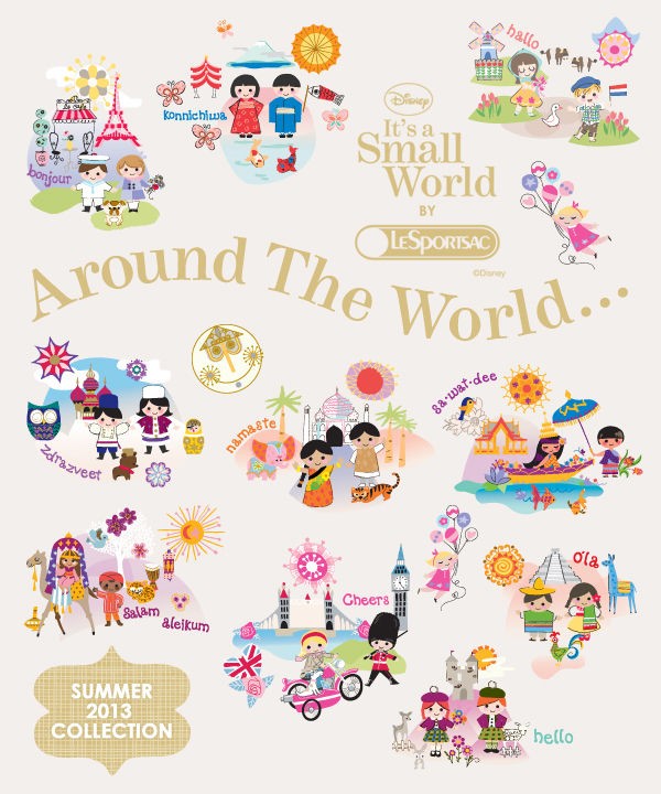 レスポートサック Lesportsac ディズニー コラボ It S A Small World バッグ 好きです 薄い本