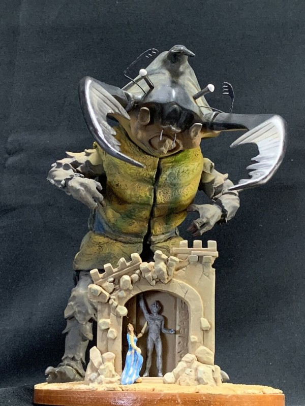 アントラー/バラージの青い石をイメージした【自作ミニチュアジオラマ】ウルトラマン 完成‼︎ 「バラージの青い石」磁力怪獣アントラー 〜ひとり