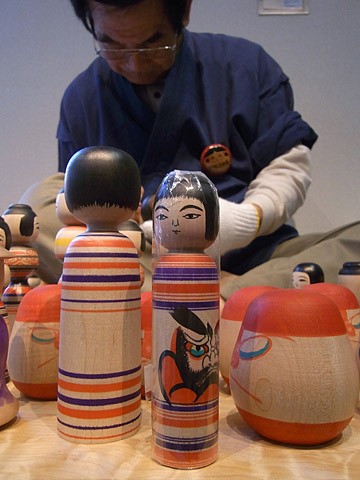 阿保六知秀工人 とんがり帽子 こけし | 阿保六知秀 約9cm コケシア