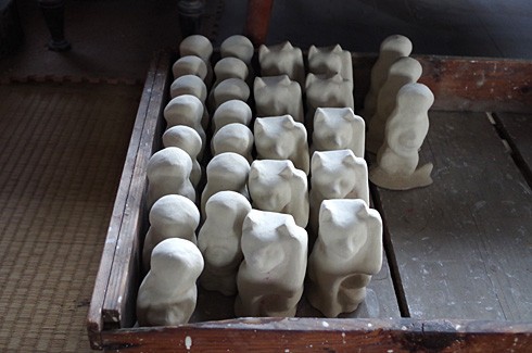 山形県米沢市の相良人形工房訪問「猫に蛸」ver.Kokeshi製作記