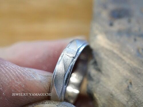 マシンカットタイプ 結婚指輪のサイズ直し例 手作り ジュエリー山口のblog 岐阜県関市