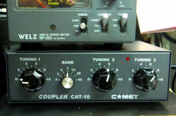 コメット新型9バンドアンテナUHV-9を常置場所に設置（2020年6月