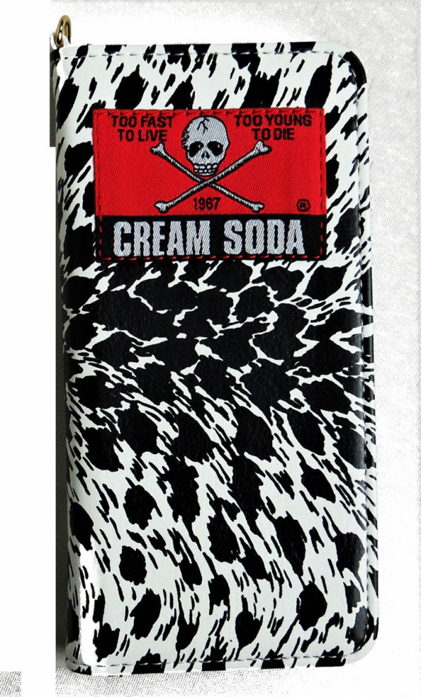 CREAM SODA ヒョウ柄手帳型ケースiPhoneケース ☆CREAM SODA ヒョウ柄手帳型 iPhoneケース 再入荷してます