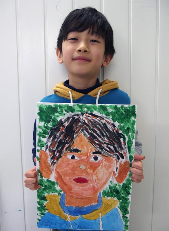 19描き初め 自分を見つめて Part2 子どもあとりえプランタン