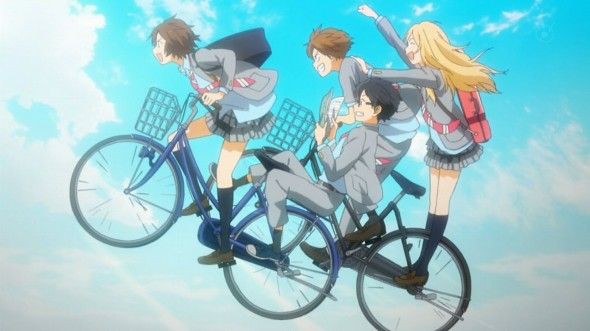 自転車の二人乗りが印象的なアニメ 何思いついた じてそく