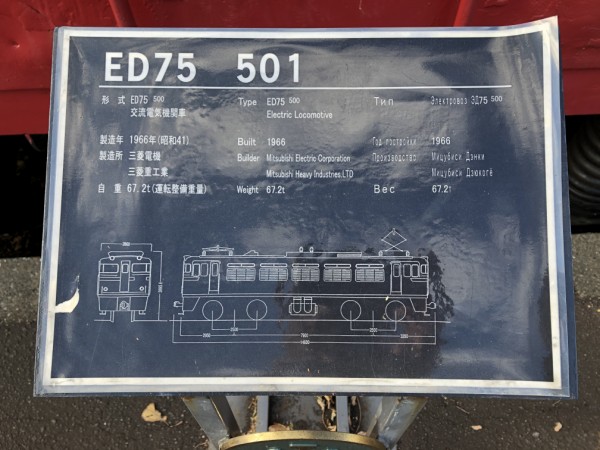 電気機関車【 ED75 - 501 】 : 自遊嗜好