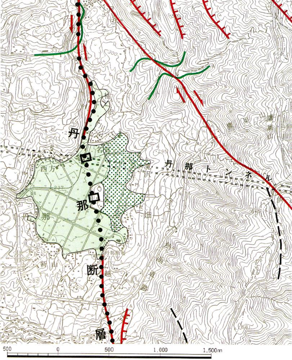 丹那トンネル 地図の散歩道
