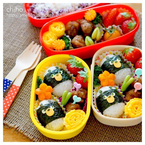 親子遠足のお弁当と 掲載のお知らせ かわいいおべんとう