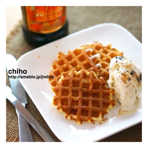 ホットケーキミックスで サクッと軽いワッフルのデザートプレート かわいいおべんとう