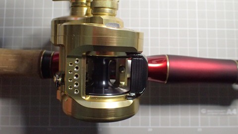 23カルカッタコンクエストMD300XGインプレ。スプールの取り外し
