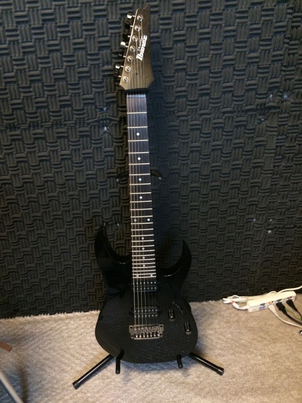 7弦ギターIbanez Prestige RG752FX-GKはチョー重低音！！！ : ジョニー・ギターウクレレ教室 音楽日和