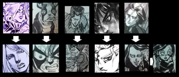 ジョジョ みなさん ジョジョキャラの作中での容姿の変化をご覧ください ジョジョまとめっ