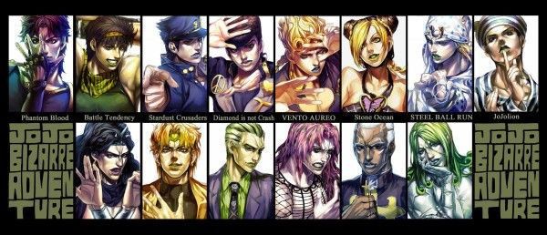 ジョジョ画像 いろんな部のキャラが一緒にいるような集合絵ください ジョジョまとめっ