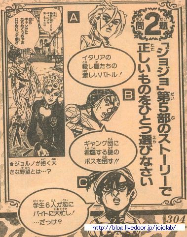 気分はjojo ナランチャのボケ その１ ジョジョの奇妙な研究所