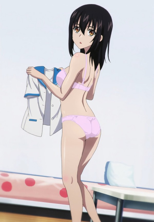 ストライク・ザ・ブラッド 生原画 姫柊雪菜 1話パンチラシーン