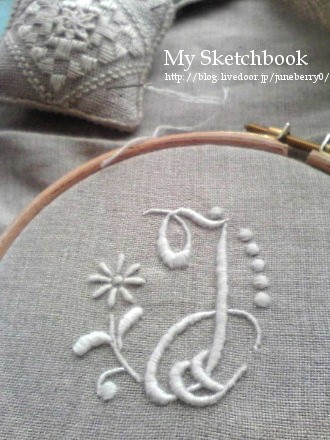 はじめてのモノグラム刺繍 My Sketchbook