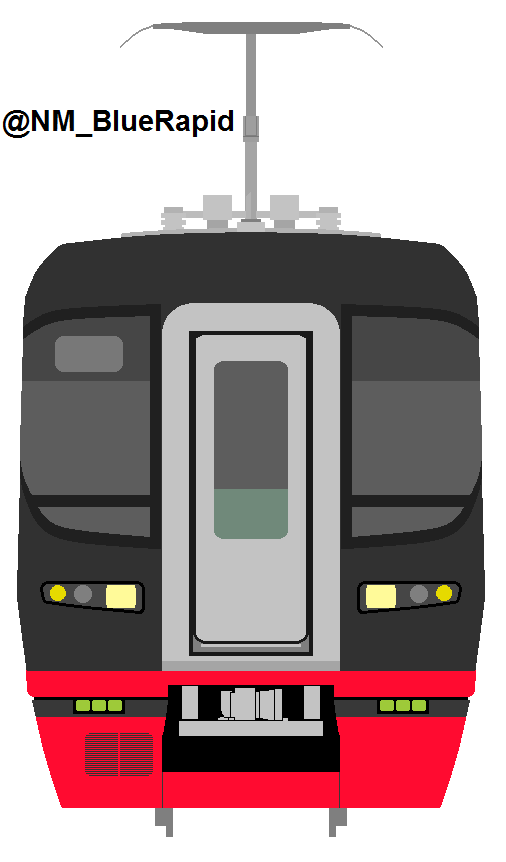 ペイント 名鉄1700系 蒼い快速