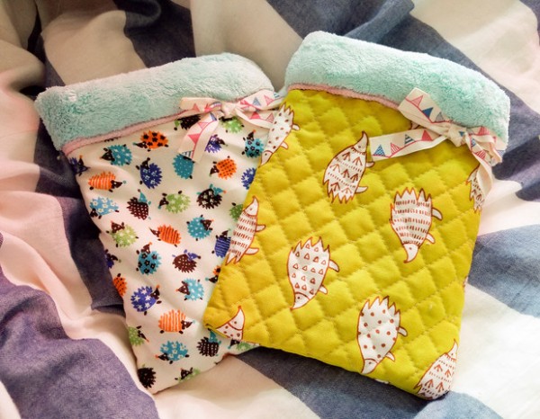 ハリネズミ寝袋（パッチワーク）