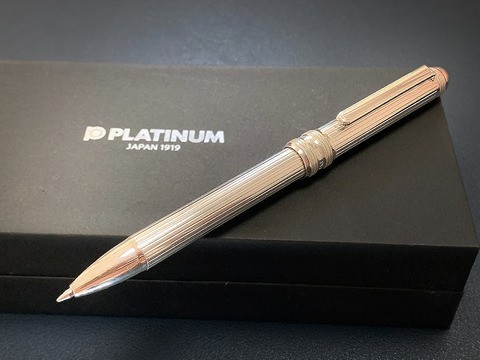 国産多機能ペン】プラチナ万年筆ダブルアクションスターリングシルバー