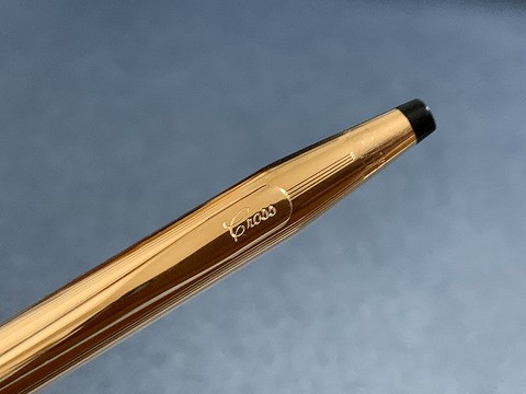 返品交換不可 ロート製薬90a×CROSS GOLD 14KT シャーペンセット GOLD