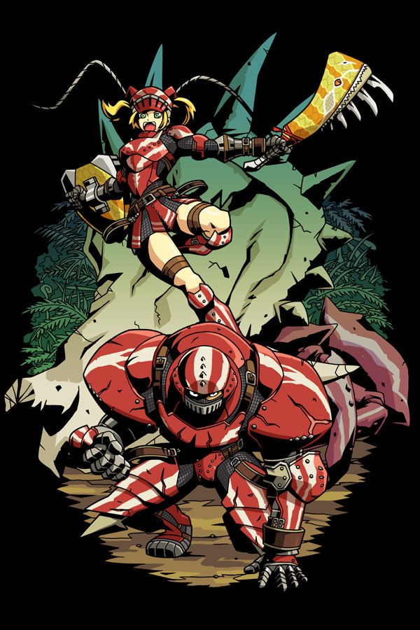 イラスト ザザミ装備 クマハチのモンハンblog