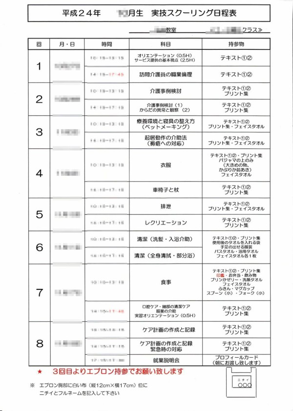 ホームヘルパー２級のお勉強 ホームヘルパー２級の勉強