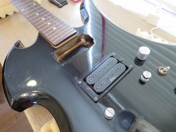 B.C.Rich ジャンクギター再生 その1 塗装はがし→オイルフィニッシュ
