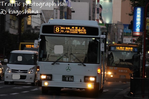 鹿児島交通 8番 希望ヶ丘 中山団地線 交通写真館 鹿児島