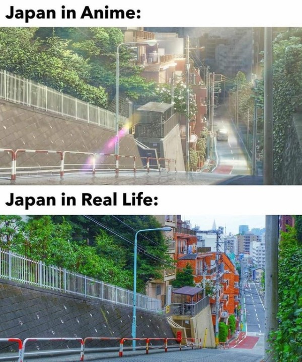 日本のアニメと実際の風景を比較してみた 海外の反応 翻訳ちゃんねる 海外の反応まとめブログ