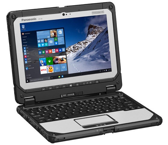 Panasonicがキーボード着脱式のタフネスタブレット「TOUGHBOOK CF-20 