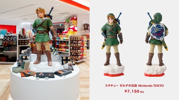 スタチュー ゼルダの伝説 Nintendo TOKYO Nintendo TOKYOに設置されているスタチューを手のひらサイズにした