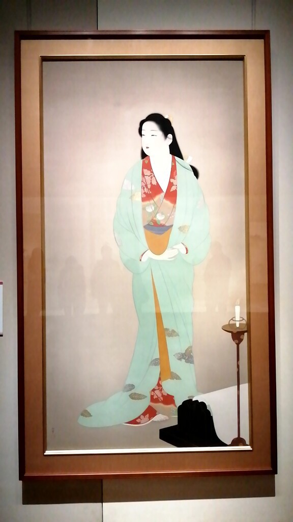 上野博【薔薇】　水彩画　肉質画