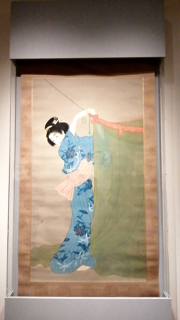 S*o様 上村松園 花見 梅 水彩画 1922年代 紙本著色 肉筆 浮世絵 S*o様 上村松園 花見 梅 水彩画 1922年代 紙本著色 肉筆 浮世絵