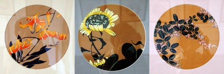 花卉図 伊藤若冲 A4ファイル 「花卉図天井画」椿・桜・向日葵・菊 | hmm