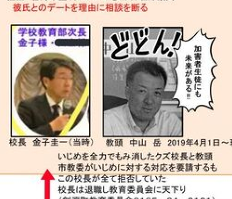 中山教頭 個別の案件には答えない 報には反していない 謝罪の言葉なし 旭川いじめネットの反応 ふれにゅー