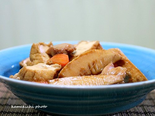 色は地味ですが 厚揚げと筍の旨煮 圧力鍋で下ごしらえの おでん レシピブログmagazine Sake To Ryouri Powered By ライブドアブログ