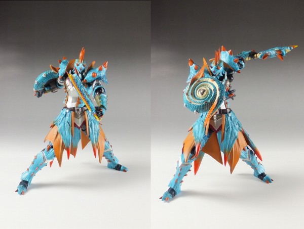カプコン 千値練 モンスターハンター3 ラギアシリーズ装備ハンター　フィギュア 中古即納】[FIG]イーカプコン限定 ラギアシリーズ装備ハンター
