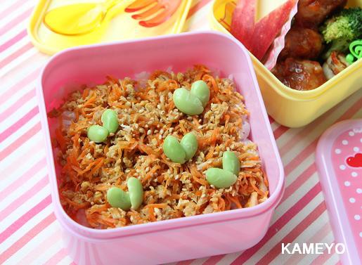 ツナとにんじんのしりしり丼 夏休みのランチやお弁当に かめ代のおうちでごはん Powered By ライブドアブログ