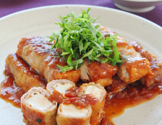 梅にんにくダレが美味 厚揚げの肉巻き レシピ かめ代のおうちでごはん Powered By ライブドアブログ