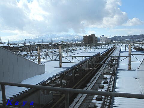 信越本線の車窓から 直江津駅 柿崎駅 10年１月 新潟 富山の旅 41 やねのうえ 日本の屋根 北陸 甲信越の旅