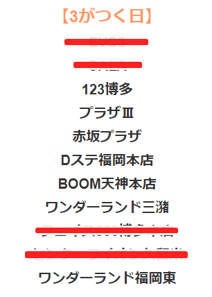 人気企画 3がつく日を抜き打ちテスト 1日目 福岡スロット無料案内所 別名 福岡オシホール