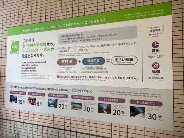 全部電動に？！自転車のシェアサービス！金沢レンタサイクル『まちのり 