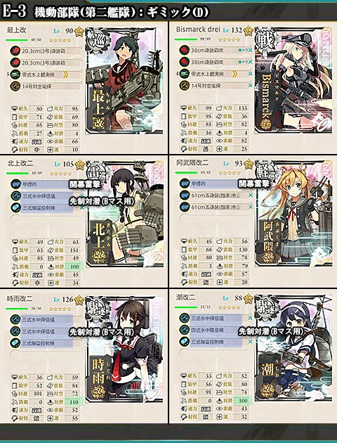 艦これ E 3攻略 第二次マレー沖海戦 16夏イベ 艦これ周回主義