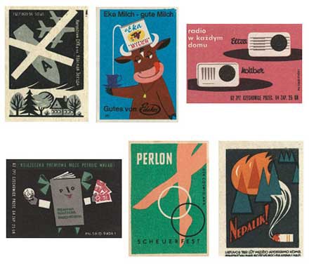 レトロなマッチ箱デザイン かにみそのミソはなんじゃらほい