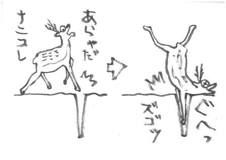 Deer おとしあな Hunter 今日もいいことcomeon日記 金ケ崎町観光協会ブログ